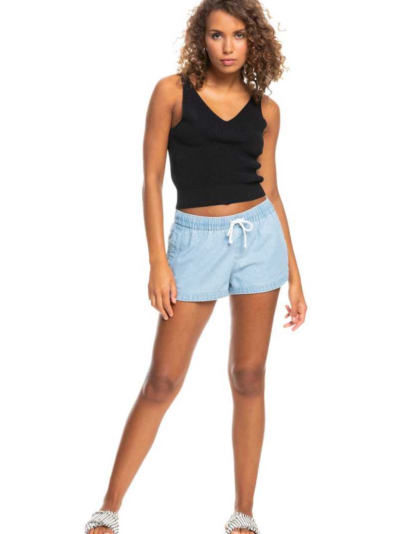 Hauts Roxy Crazy Glory Crop Pull Tank Femme Grise Foncé | 356248VBH