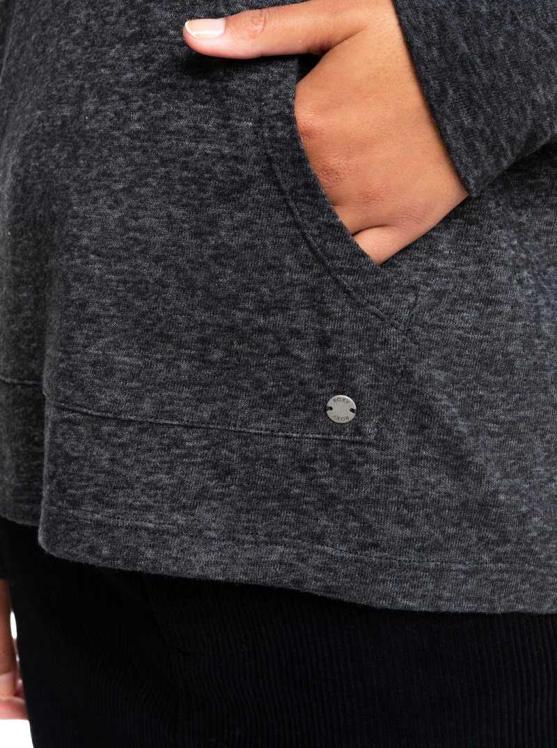 Hauts Roxy Destination Surf Hoodie Femme Grise Foncé | 765913FUE