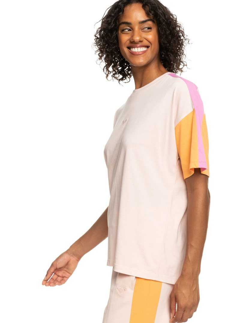 Hauts Roxy Essential Energy Sports T-Shirt Femme Corail | 731604FLI