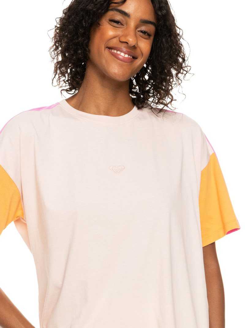 Hauts Roxy Essential Energy Sports T-Shirt Femme Corail | 731604FLI