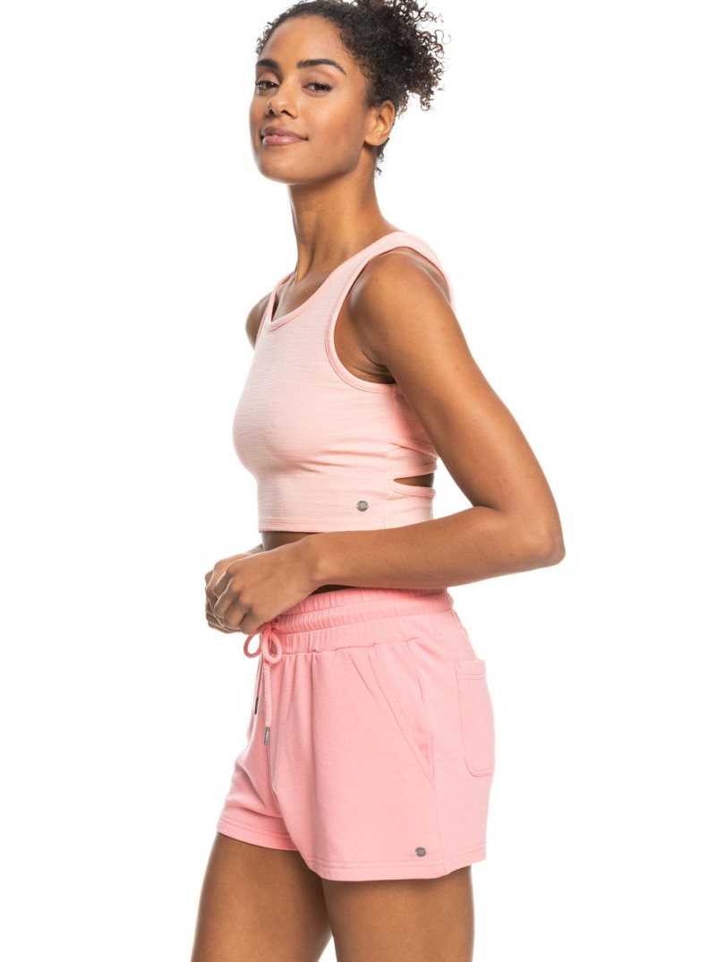 Hauts Roxy Good Keepsake Crop Femme Corail | 870364VFR