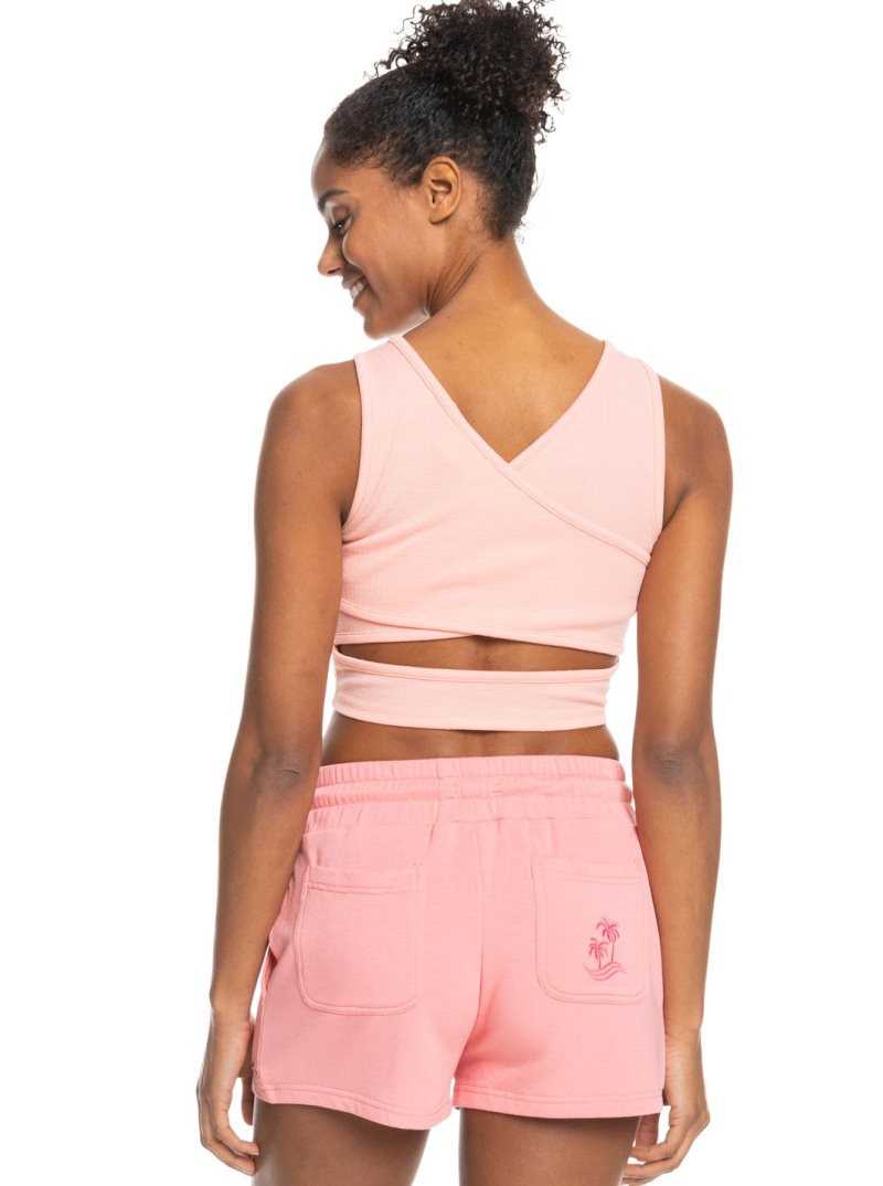 Hauts Roxy Good Keepsake Crop Femme Corail | 870364VFR