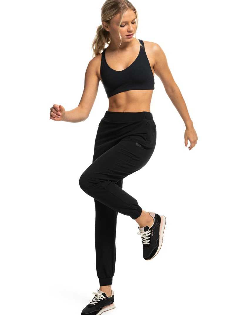 Hauts Roxy Heart Into It Sports Bra Femme Grise Foncé | 649318QJT