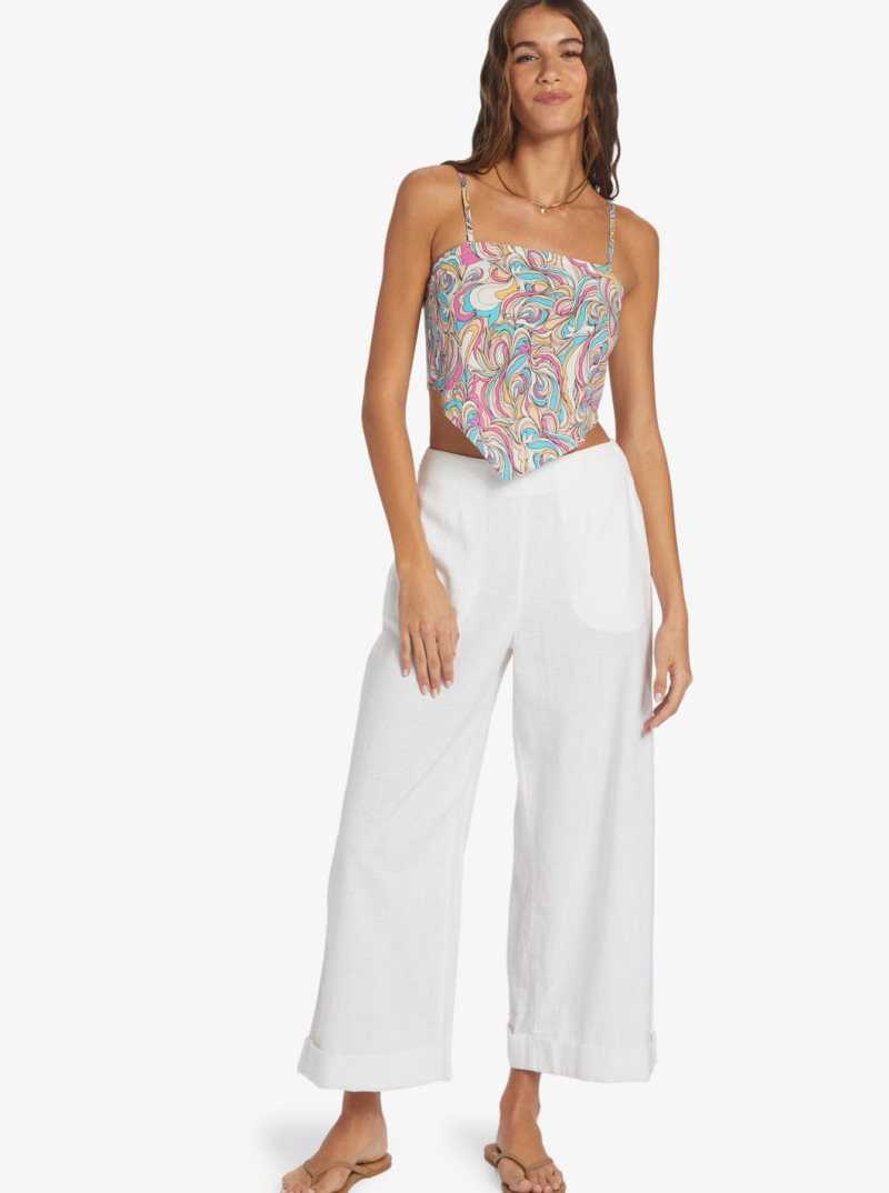 Hauts Roxy Iconic Place Lanières Crop Femme | 078634QBX