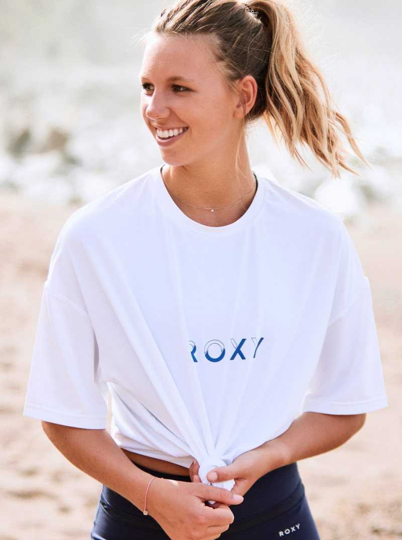 Hauts Roxy In Your Eyes Sports T-Shirt Femme Blanche | 108467SMK