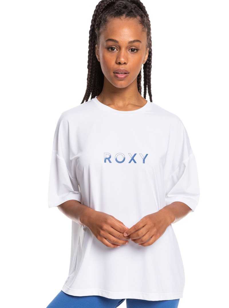 Hauts Roxy In Your Eyes Sports T-Shirt Femme Blanche | 108467SMK