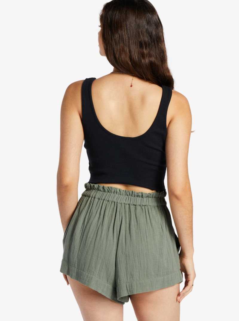 Hauts Roxy Keep It Wavy Tank Femme Grise Foncé | 297510JUS