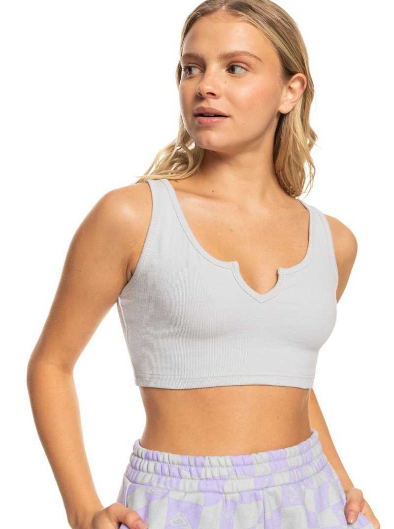 Hauts Roxy Kelia Rib Tank Crop Femme | 617824EPN