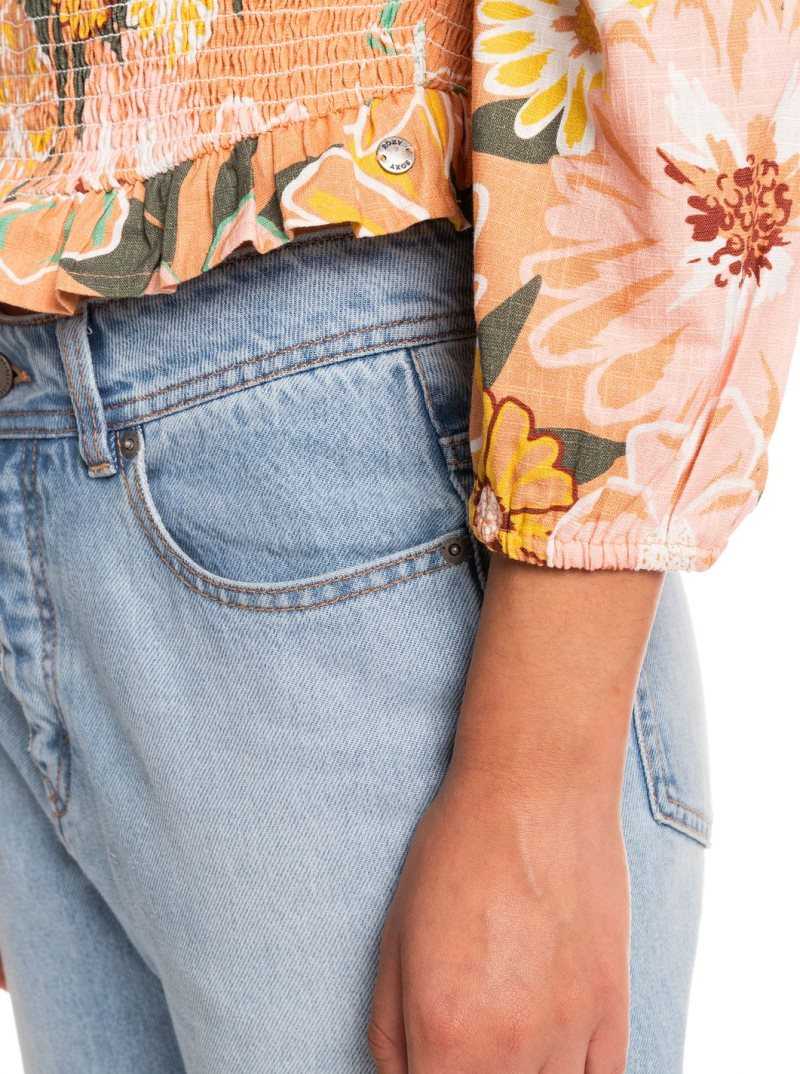 Hauts Roxy Like The Sun Again Woven Off The Shoulder Femme | 197086ITK