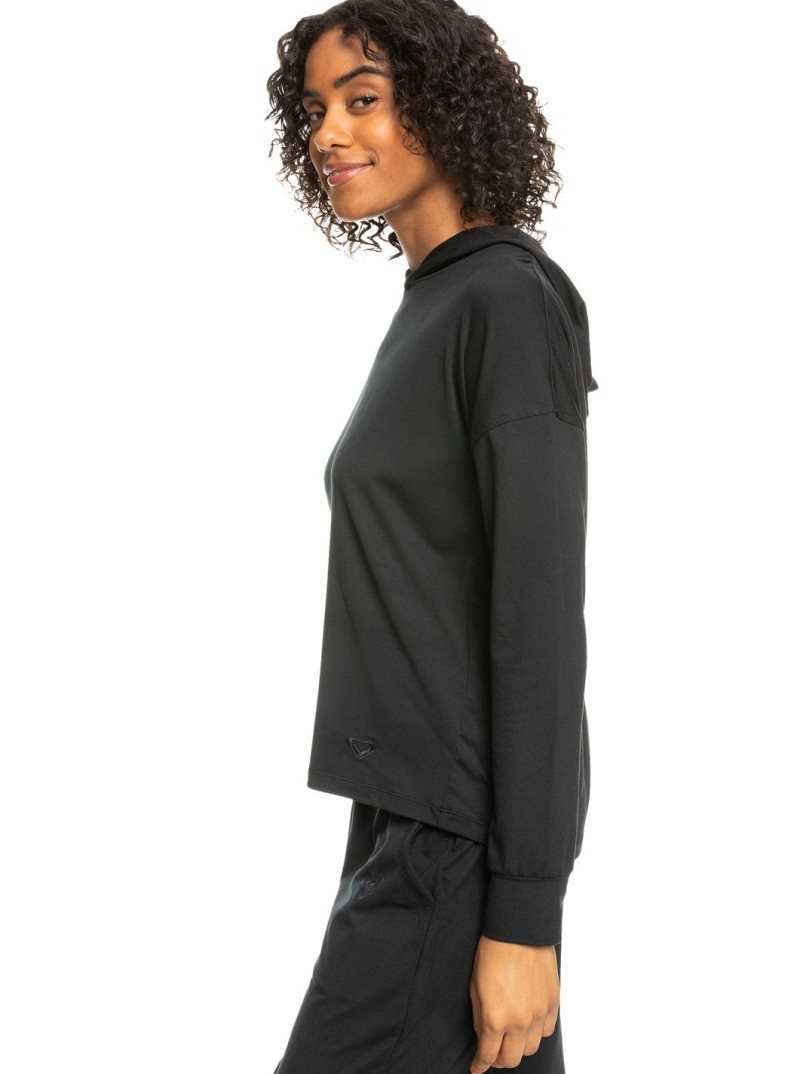 Hauts Roxy Naturally Active Hoodie Femme Grise Foncé | 936825QLU