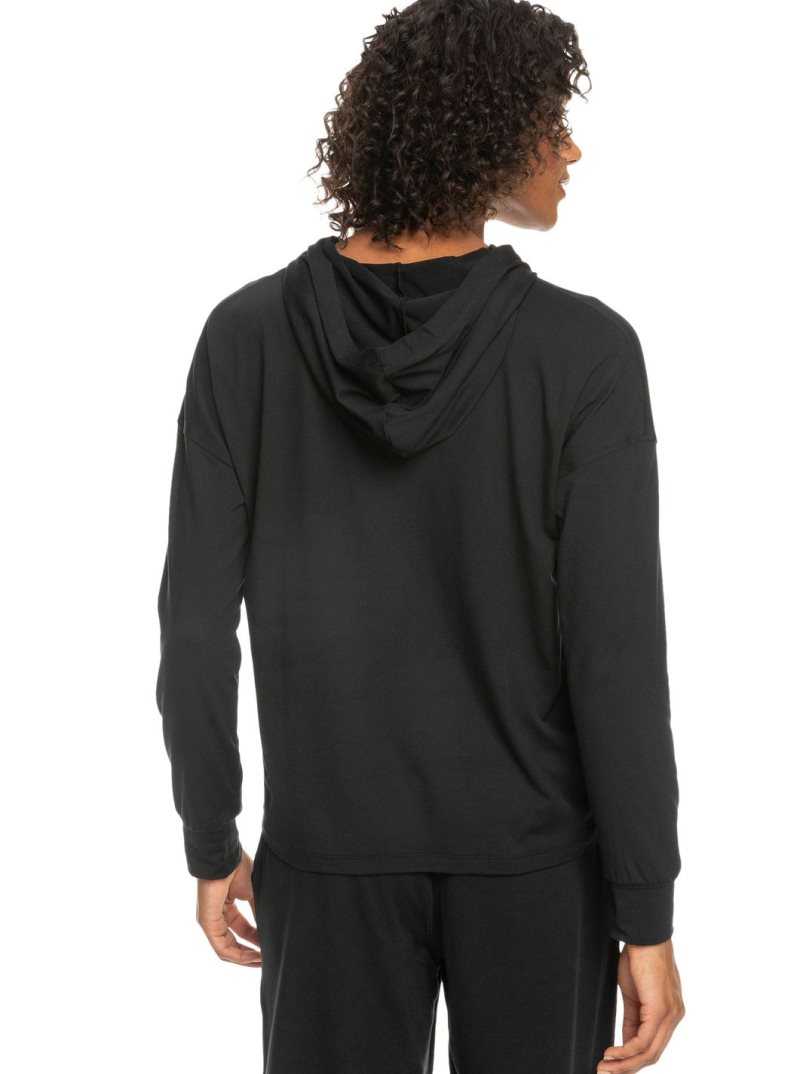Hauts Roxy Naturally Active Hoodie Femme Grise Foncé | 936825QLU