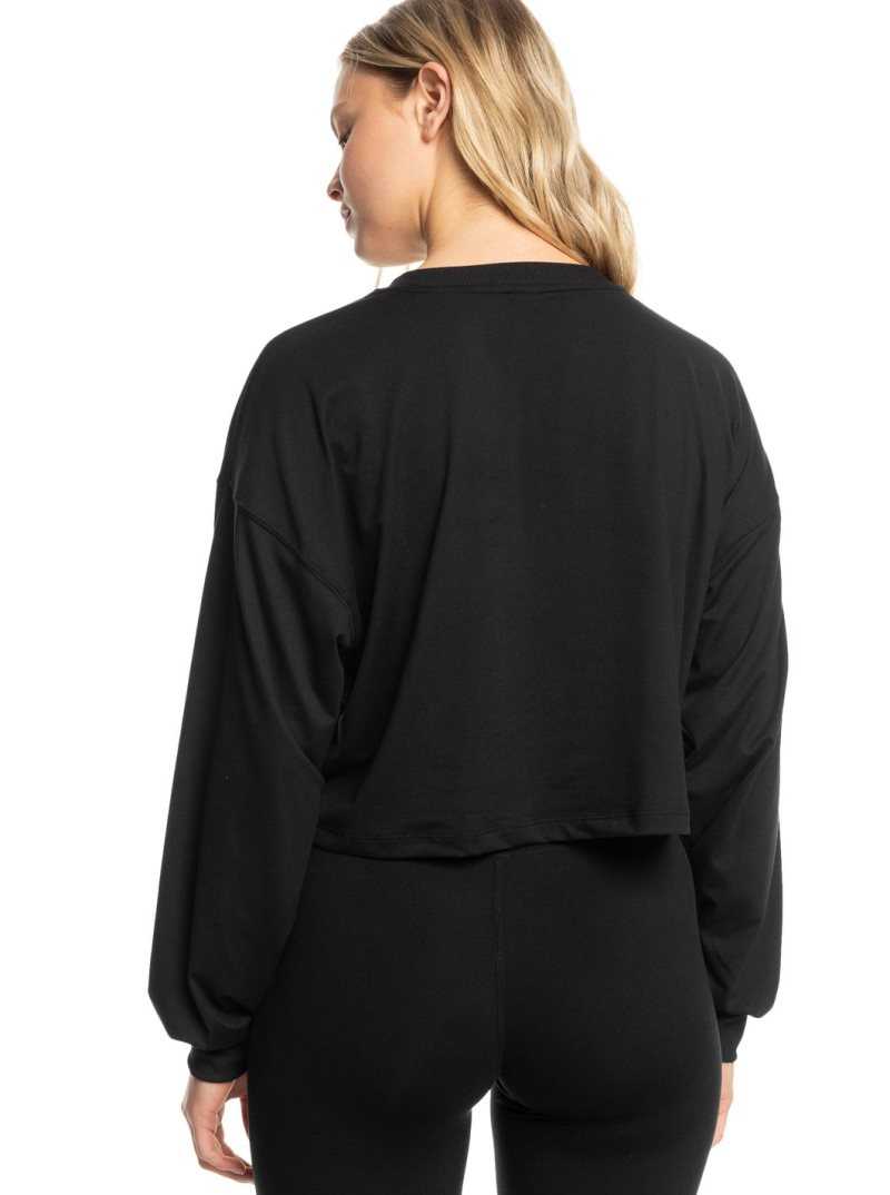 Hauts Roxy Naturally Active Long Sleeve T-Shirt Femme Grise Foncé | 453782PRH