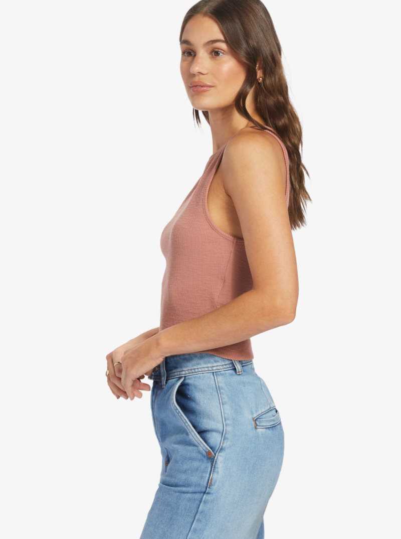 Hauts Roxy Never Ending Vacay High Knit Tank Femme | 583917WKS