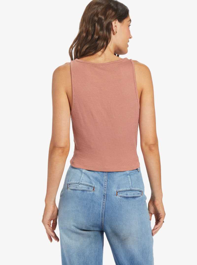 Hauts Roxy Never Ending Vacay High Knit Tank Femme | 583917WKS