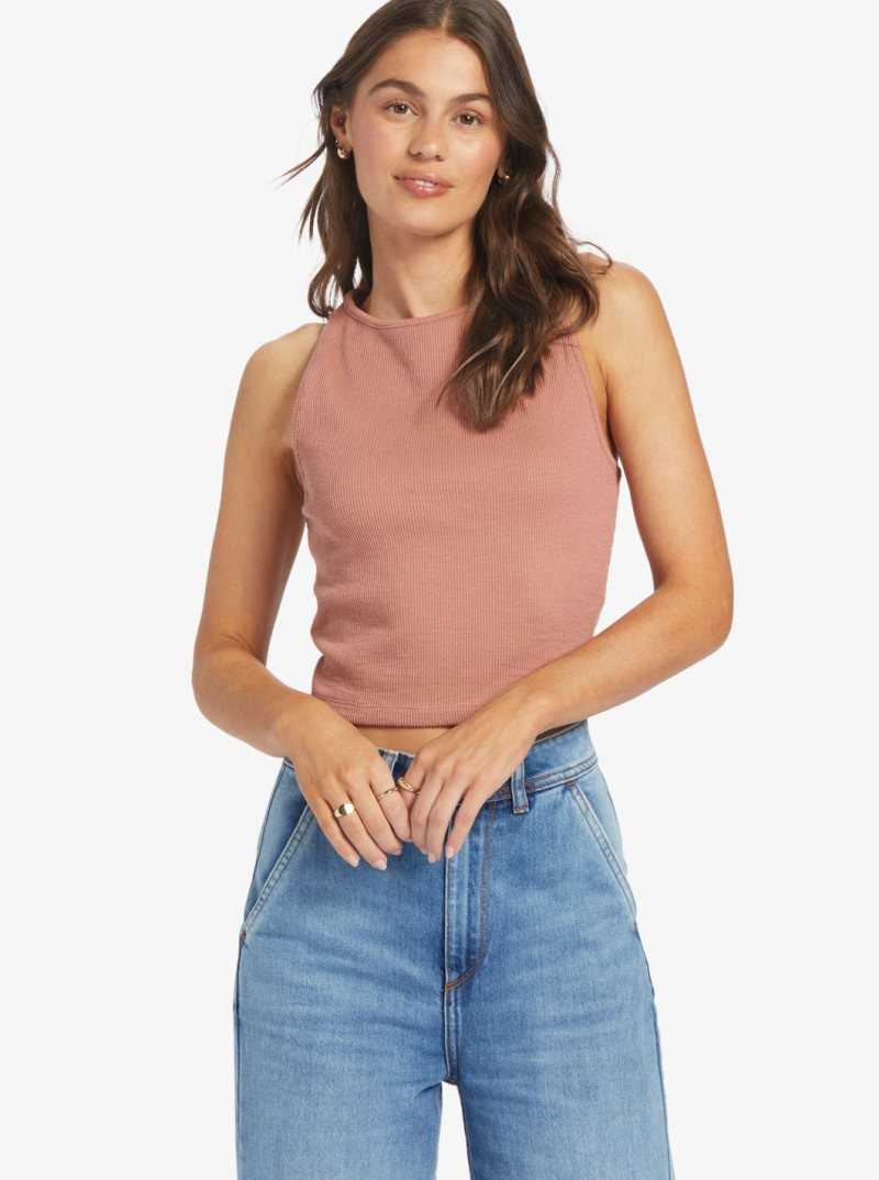 Hauts Roxy Never Ending Vacay High Knit Tank Femme | 583917WKS