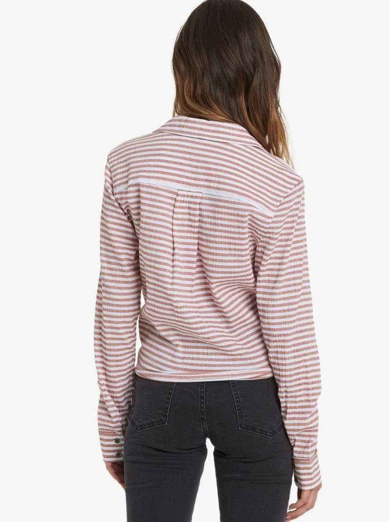 Hauts Roxy Not Now Long Sleeve Shirt Femme Blanche | 097516NTL