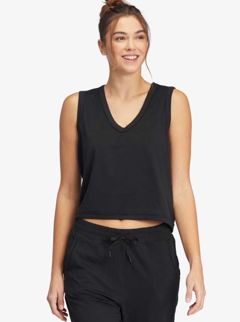 Hauts Roxy Sun Might Shine V-Neck Tank Femme Grise Foncé | 016982CKM