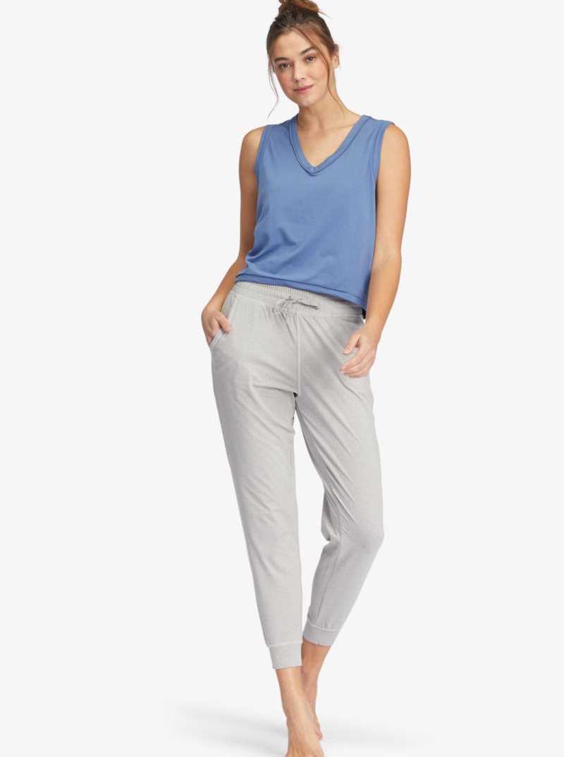 Hauts Roxy Sun Might Shine V-Neck Tank Femme Bleu | 064532ERW