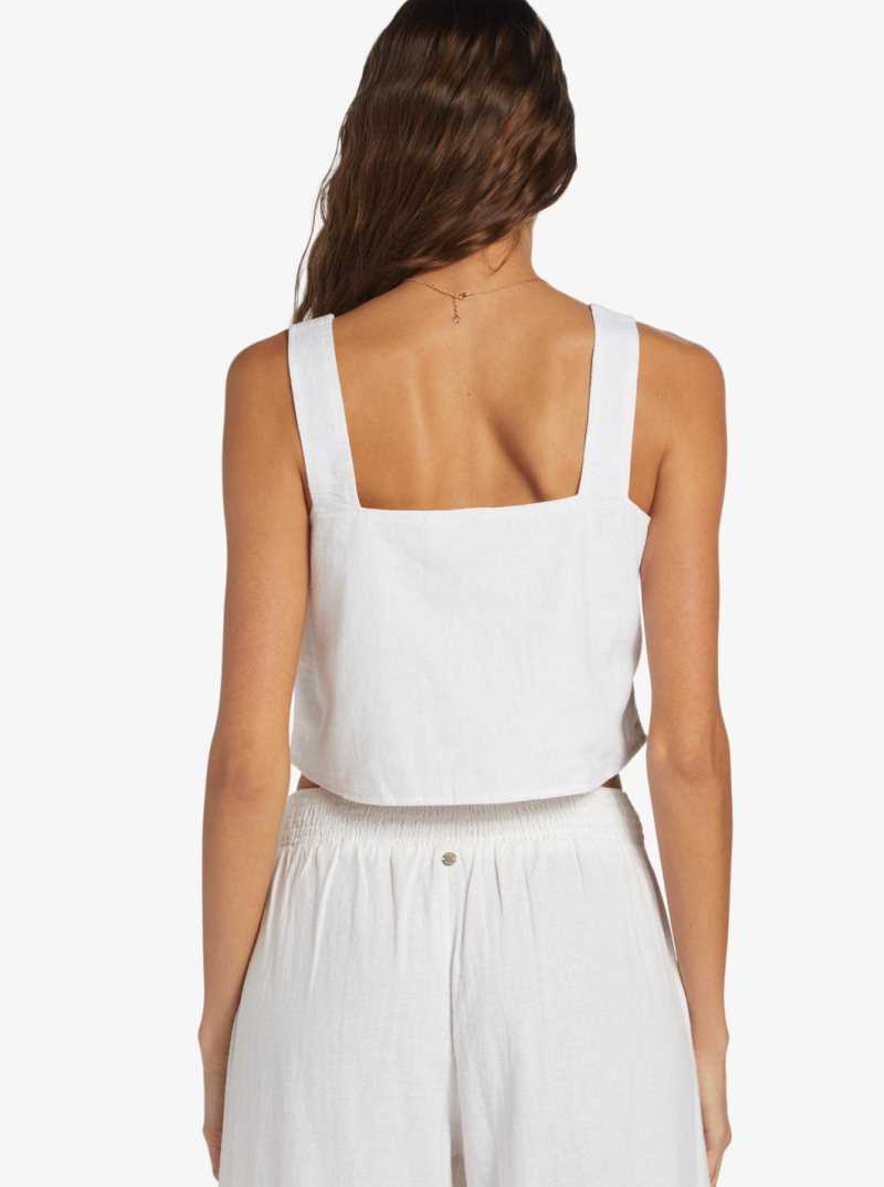Hauts Roxy Together Sunset Tank Femme Blanche | 760321COA
