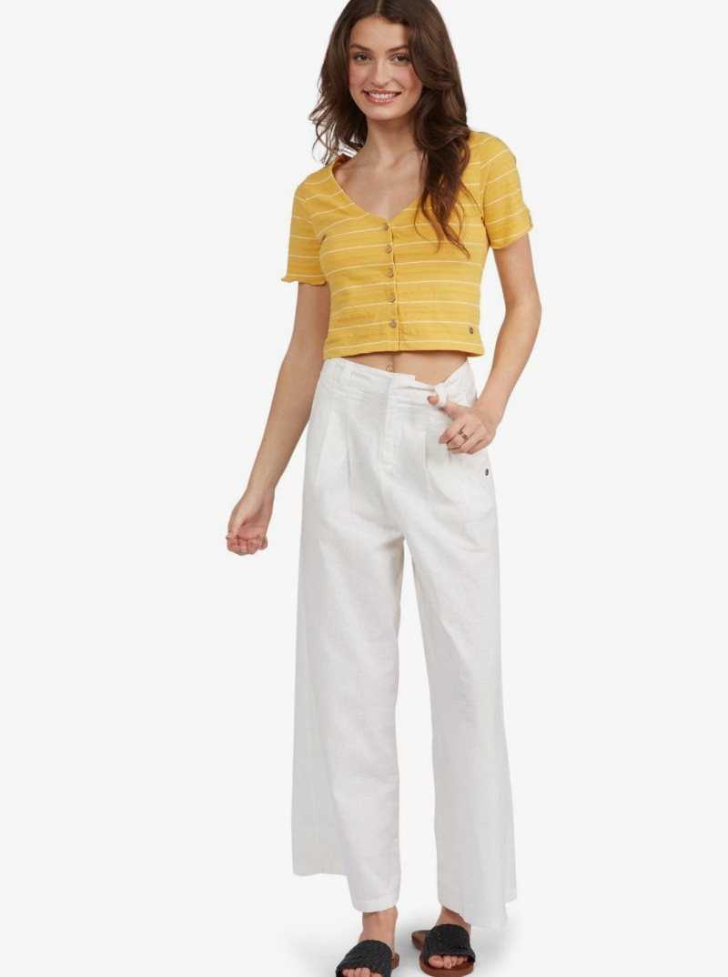 Hauts Roxy Uncomplicated Mind Button Up Femme | 468307NVC