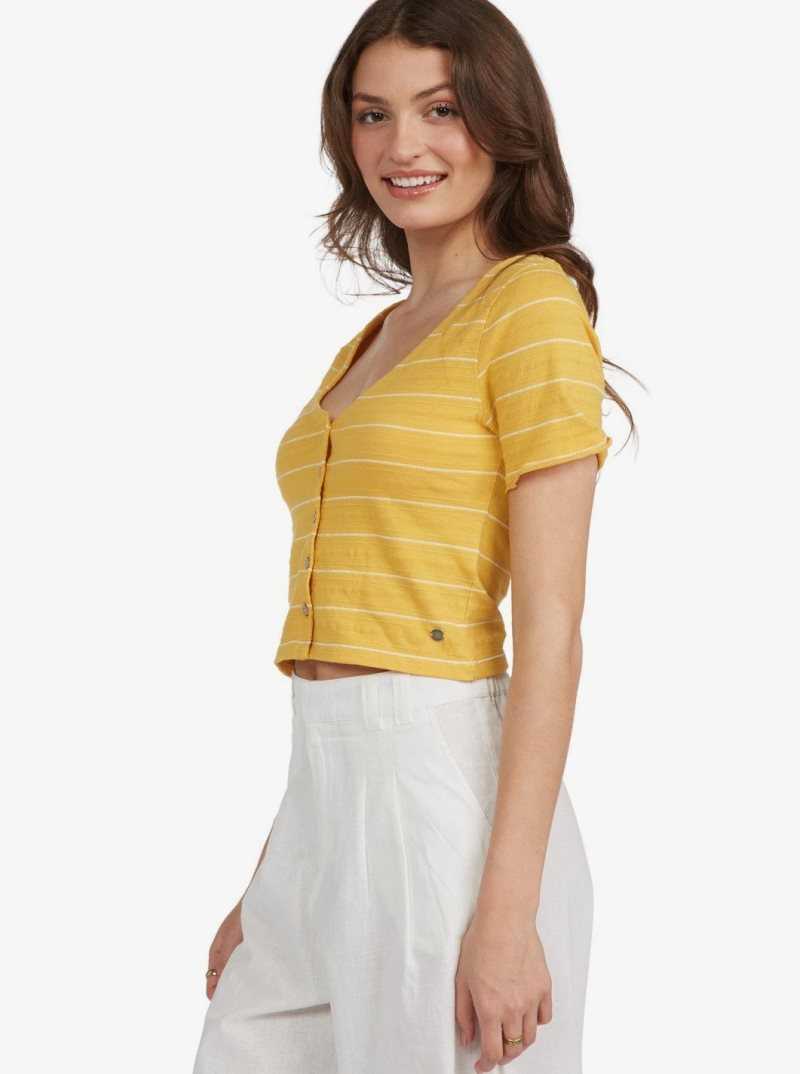 Hauts Roxy Uncomplicated Mind Button Up Femme | 468307NVC