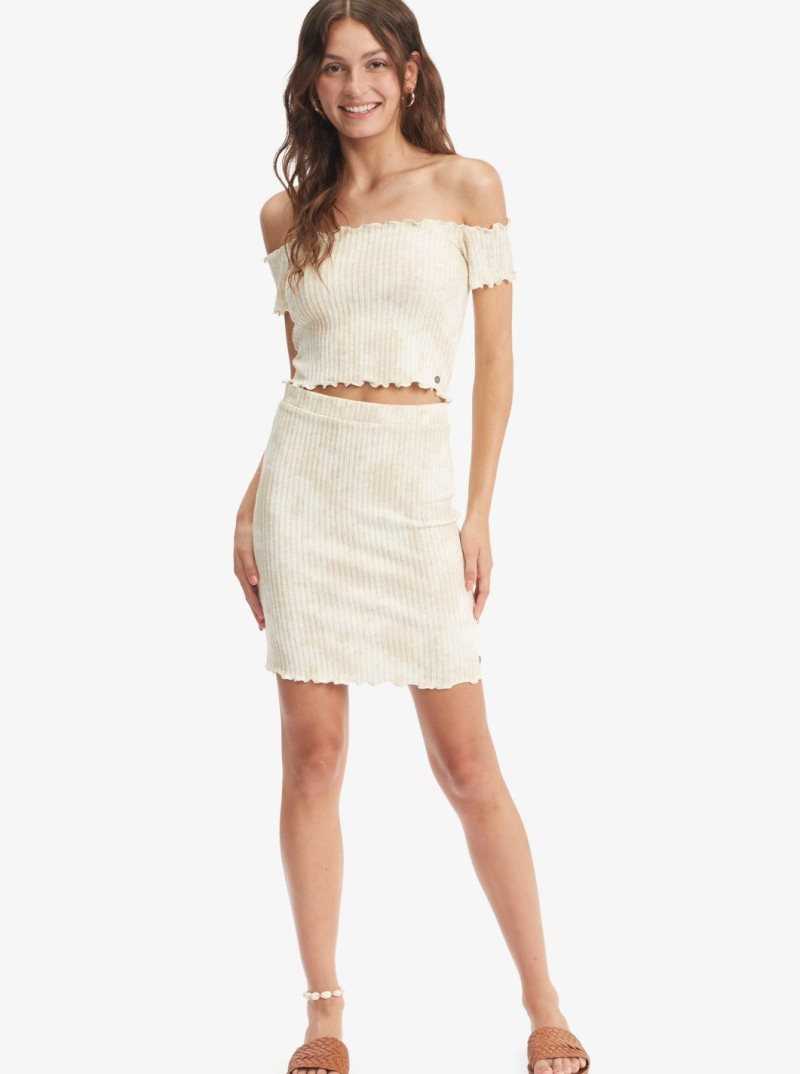 Hauts Roxy Venice Babe Rip Knit Femme Lavage | 135928ZHB