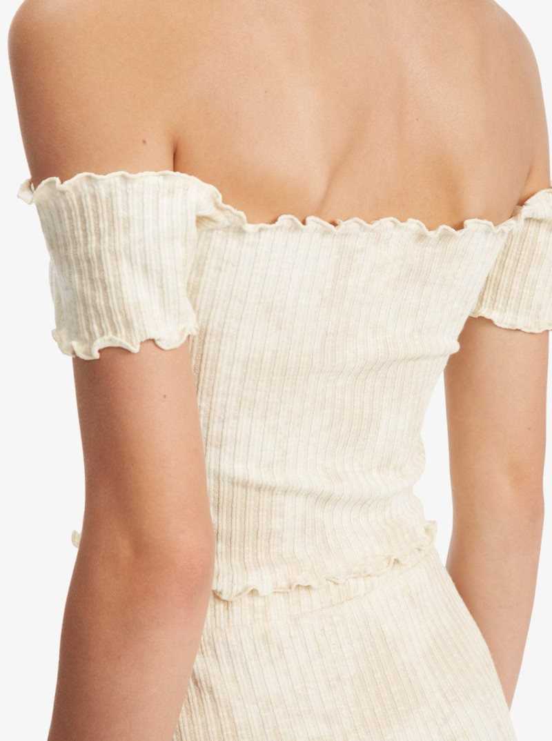 Hauts Roxy Venice Babe Rip Knit Femme Lavage | 135928ZHB