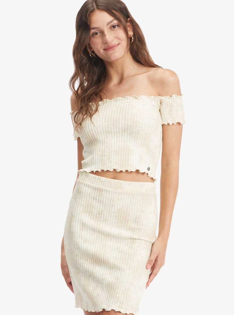 Hauts Roxy Venice Babe Rip Knit Femme Lavage | 135928ZHB