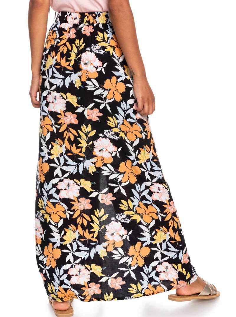 Jupe Roxy Sunset Shimmer Maxi Femme Grise Foncé | 304526OGE