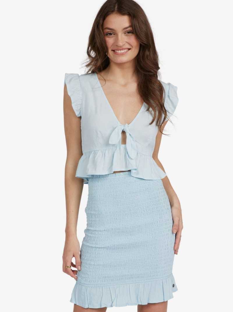 Jupe Roxy Tell Me Femme Bleu | 504721JSQ
