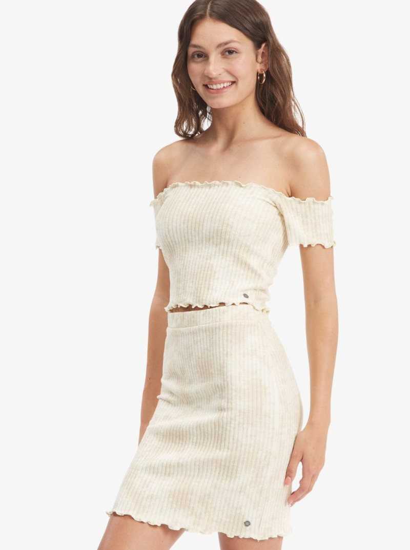 Jupe Roxy Venice Babe Rib Knit Femme Lavage | 621879IAE