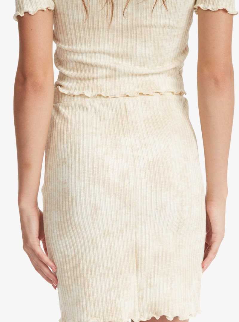 Jupe Roxy Venice Babe Rib Knit Femme Lavage | 621879IAE