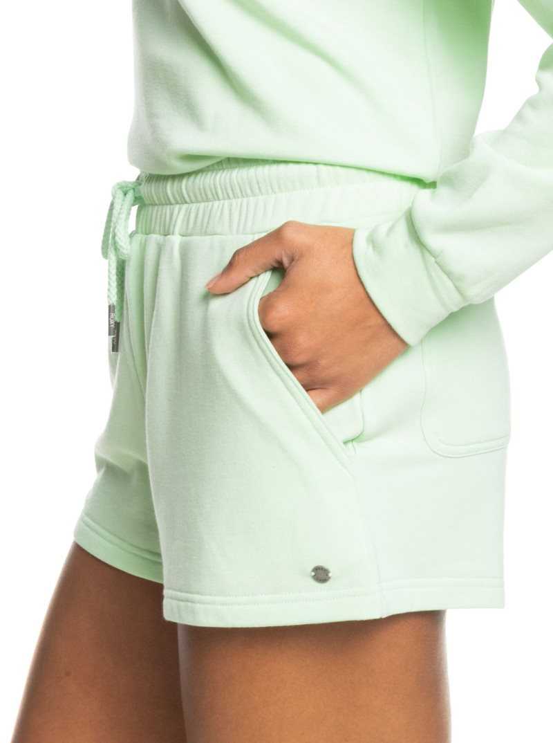 Loungewear Roxy Check Out Sweat Shorts Femme Vert | 471253MWA