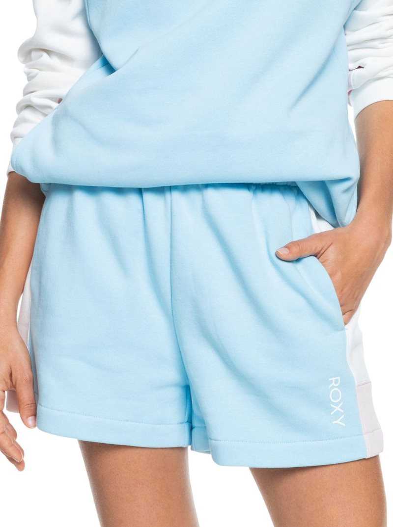 Loungewear Roxy Keep On Moving Sweat Shorts Femme Bleu | 357486ZVJ