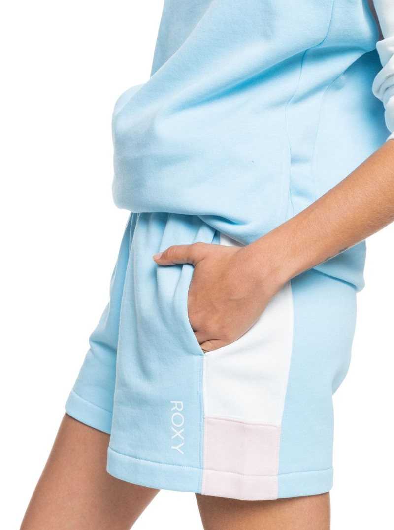 Loungewear Roxy Keep On Moving Sweat Shorts Femme Bleu | 357486ZVJ