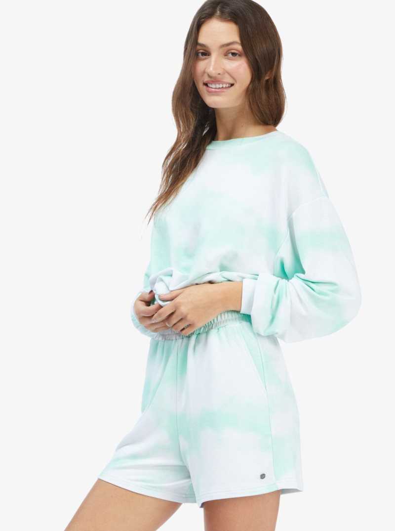 Loungewear Roxy Lounge Life Sweatshorts Femme Vert | 068951SVD