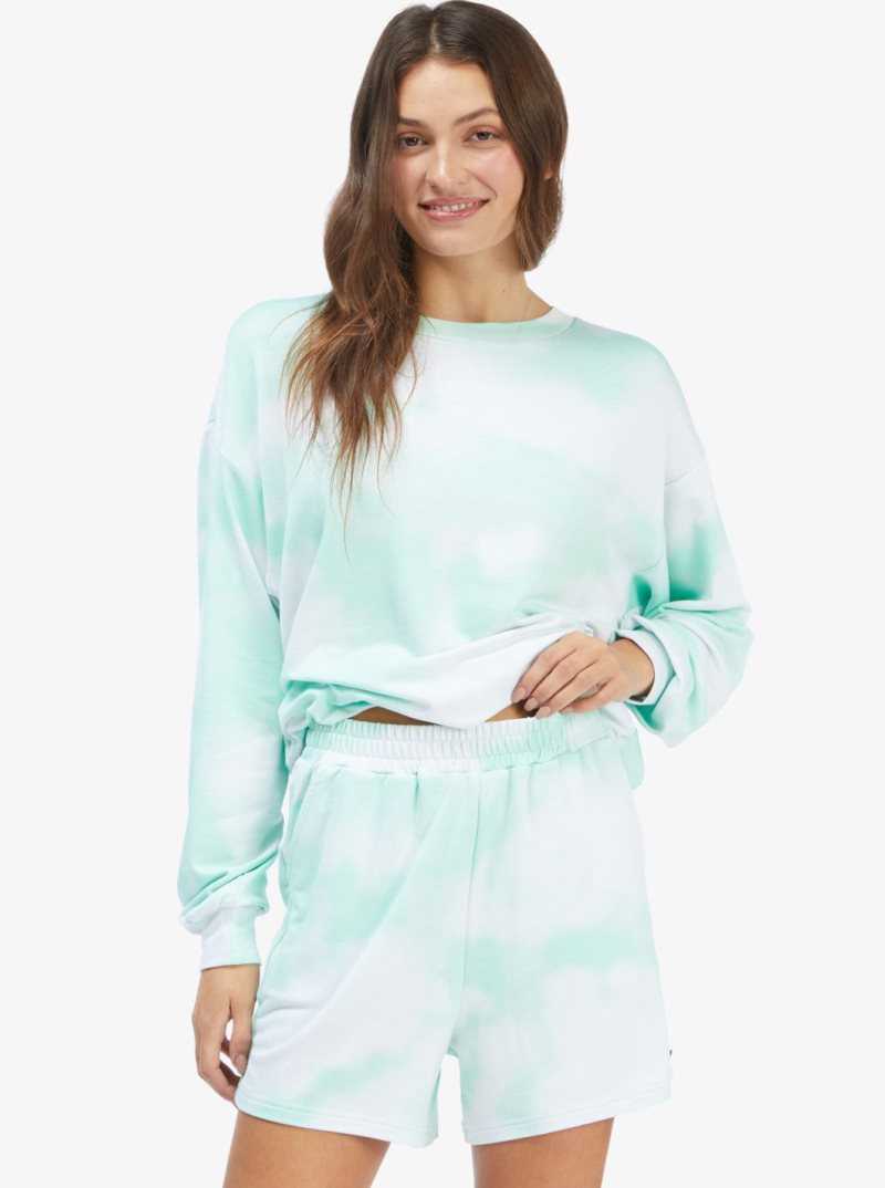 Loungewear Roxy Lounge Life Sweatshorts Femme Vert | 068951SVD