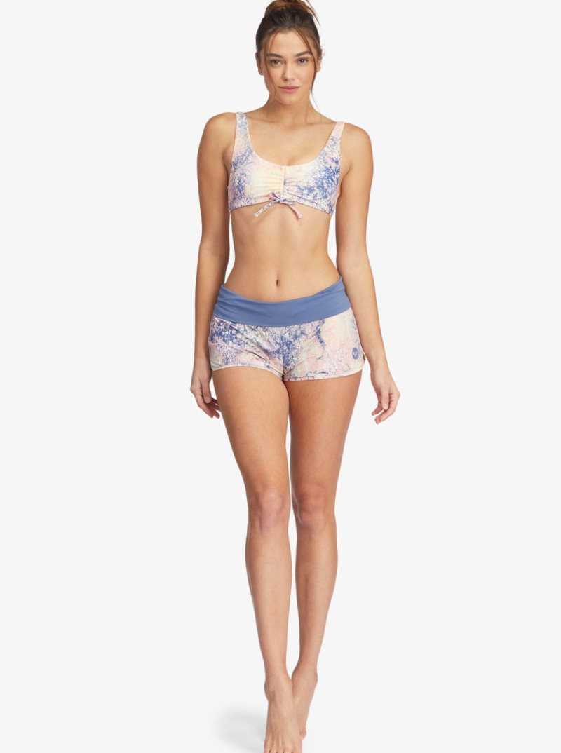 Maillots De Bain Roxy Active Athlétiques Bralette Femme Blanche Vert | 625891NIW