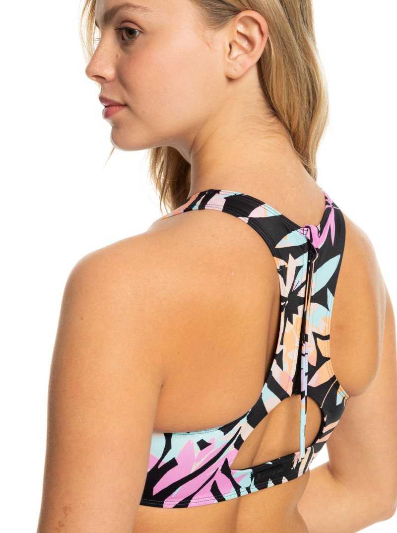 Maillots De Bain Roxy Active Bra Femme Grise Foncé Vert | 680215FDI