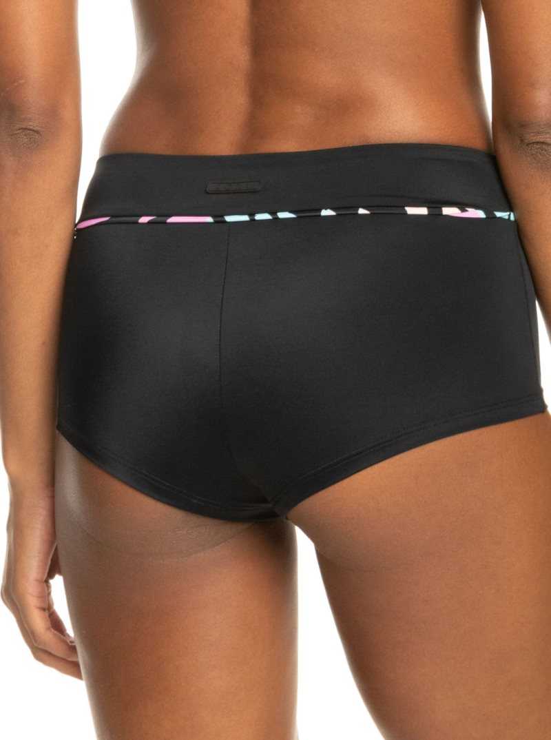 Maillots De Bain Roxy Active Shorty Femme Grise Foncé Vert | 351609QOD