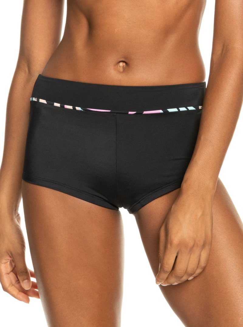 Maillots De Bain Roxy Active Shorty Femme Grise Foncé Vert | 351609QOD