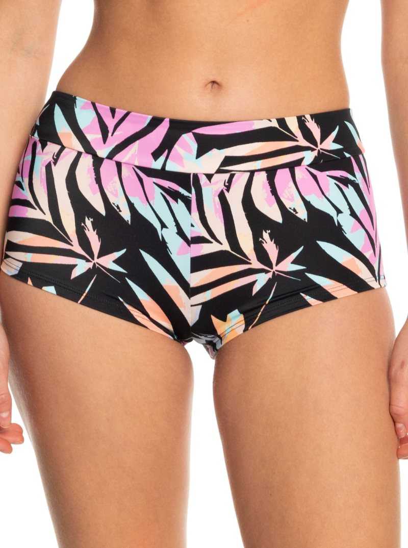 Maillots De Bain Roxy Active Shorty Femme Grise Foncé Vert | 432675LJX
