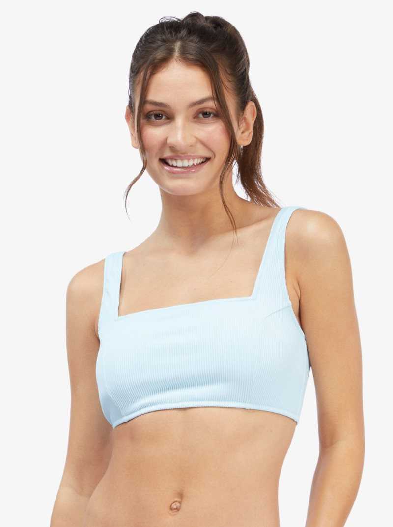 Maillots De Bain Roxy Active Tankini Sports Bra Femme Bleu | 340285FHO