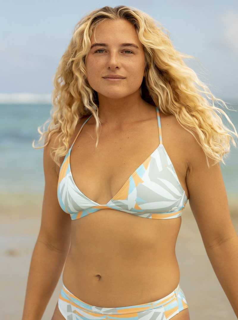 Maillots De Bain Roxy Pro The Cut Back Triangle Femme Bleu | 273986MGN