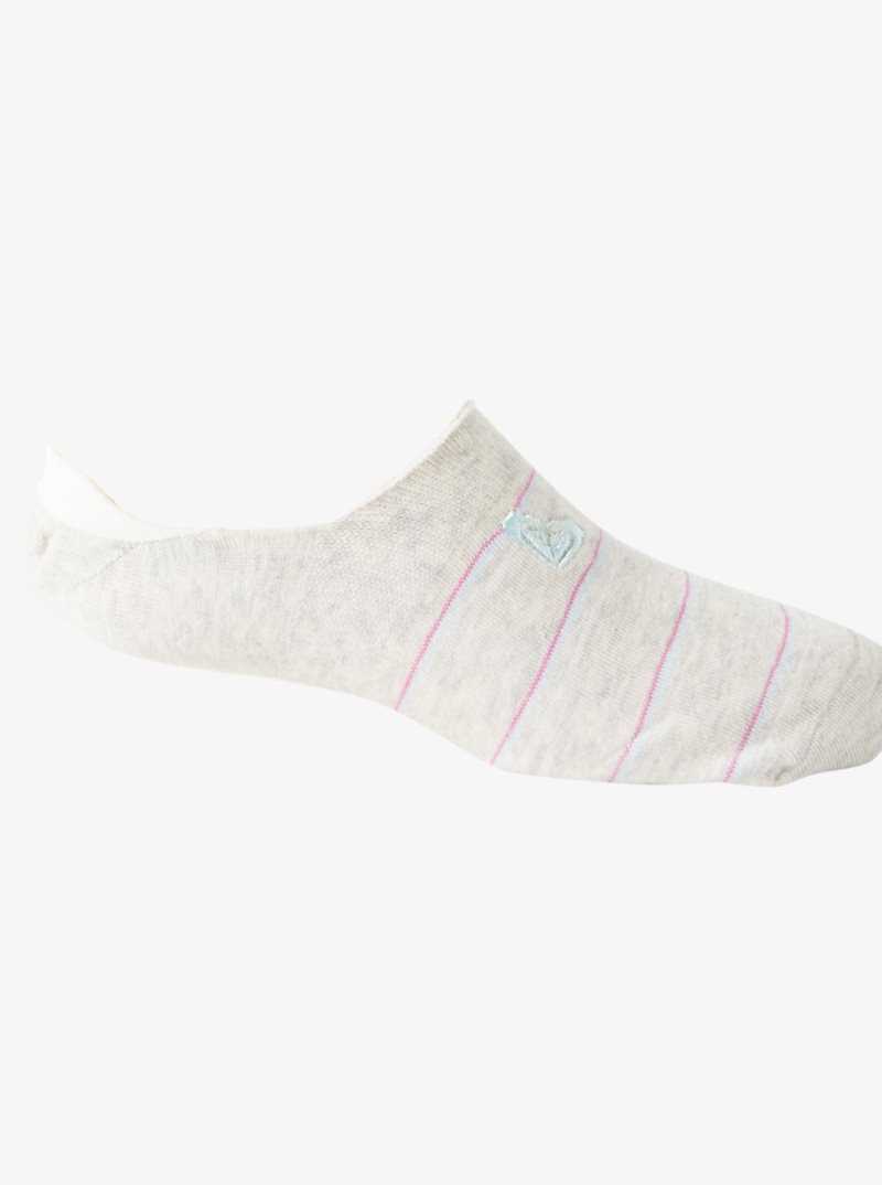 Other Accessories Roxy 3-Pack No-Show Socks Femme Beige | 596841UWJ