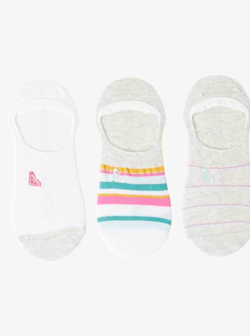 Other Accessories Roxy 3-Pack No-Show Socks Femme Beige | 596841UWJ
