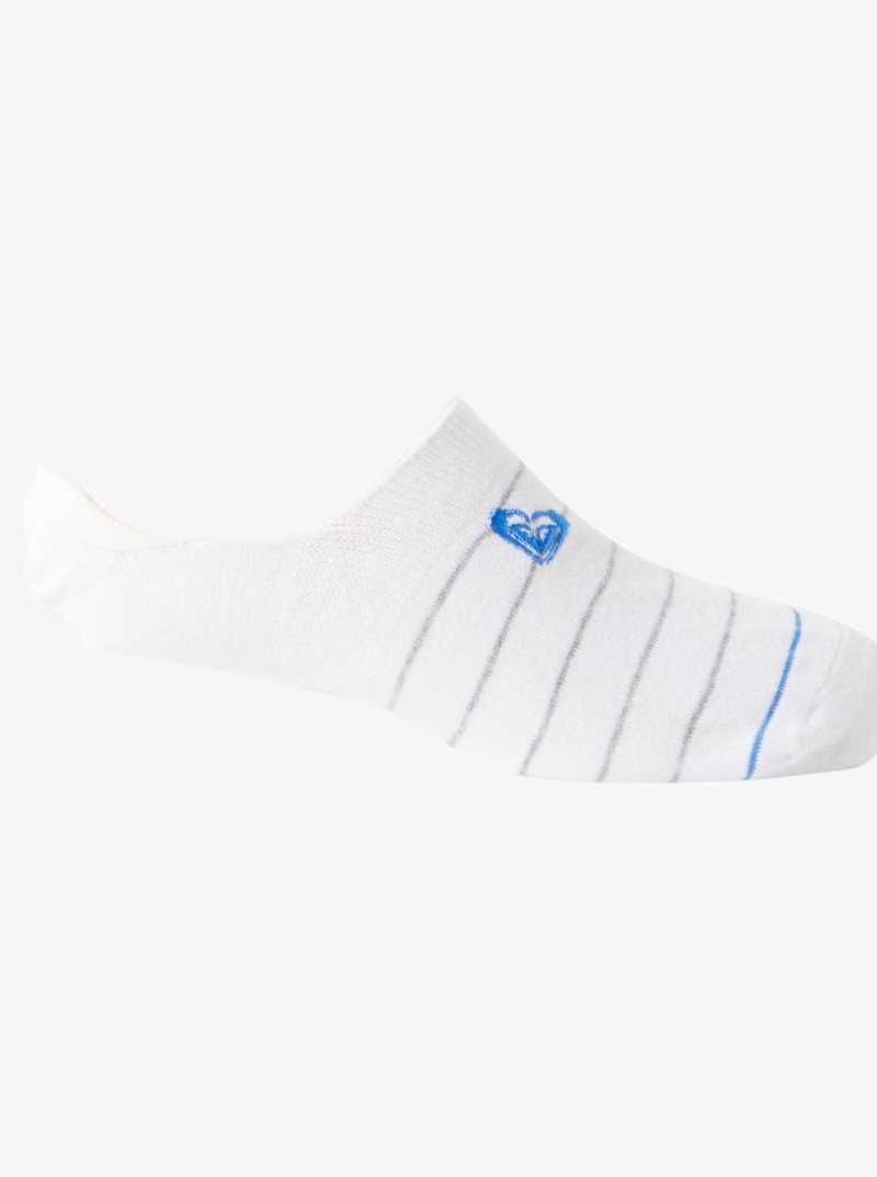 Other Accessories Roxy 3-Pack No-Show Socks Femme Bleu | 907358MHR