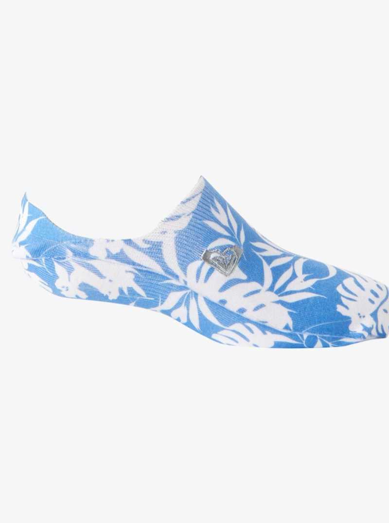 Other Accessories Roxy 3-Pack No-Show Socks Femme Bleu | 907358MHR