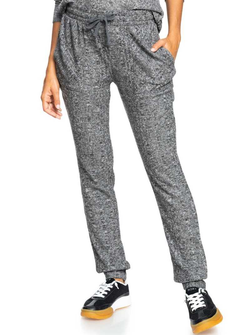 Pantalon Roxy High Tide Non-Denim Femme Grise Foncé | 532186LKZ