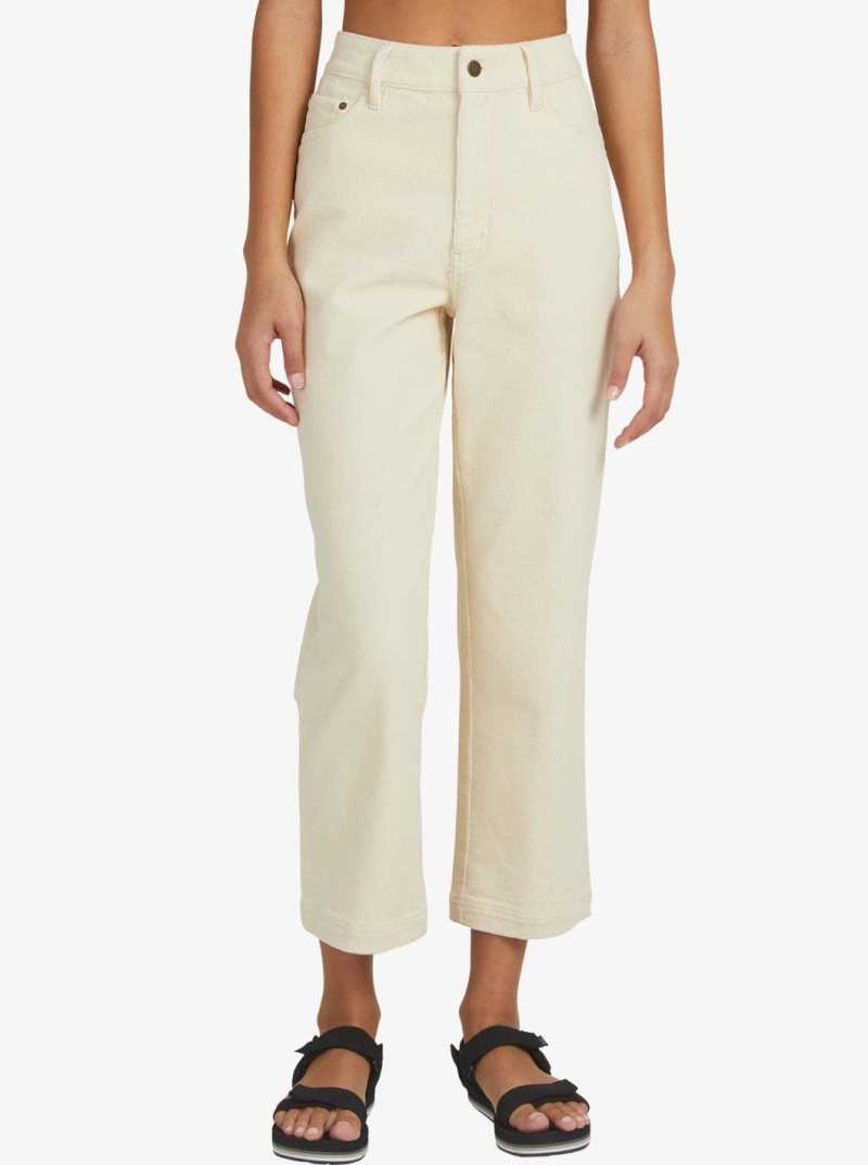 Pantalon Roxy Jana Cord High Taille Corduroy Femme | 518724JGX